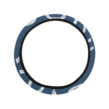 Horseshoe Print Design LKS301 Steering Wheel Cover with Elastic Edge
