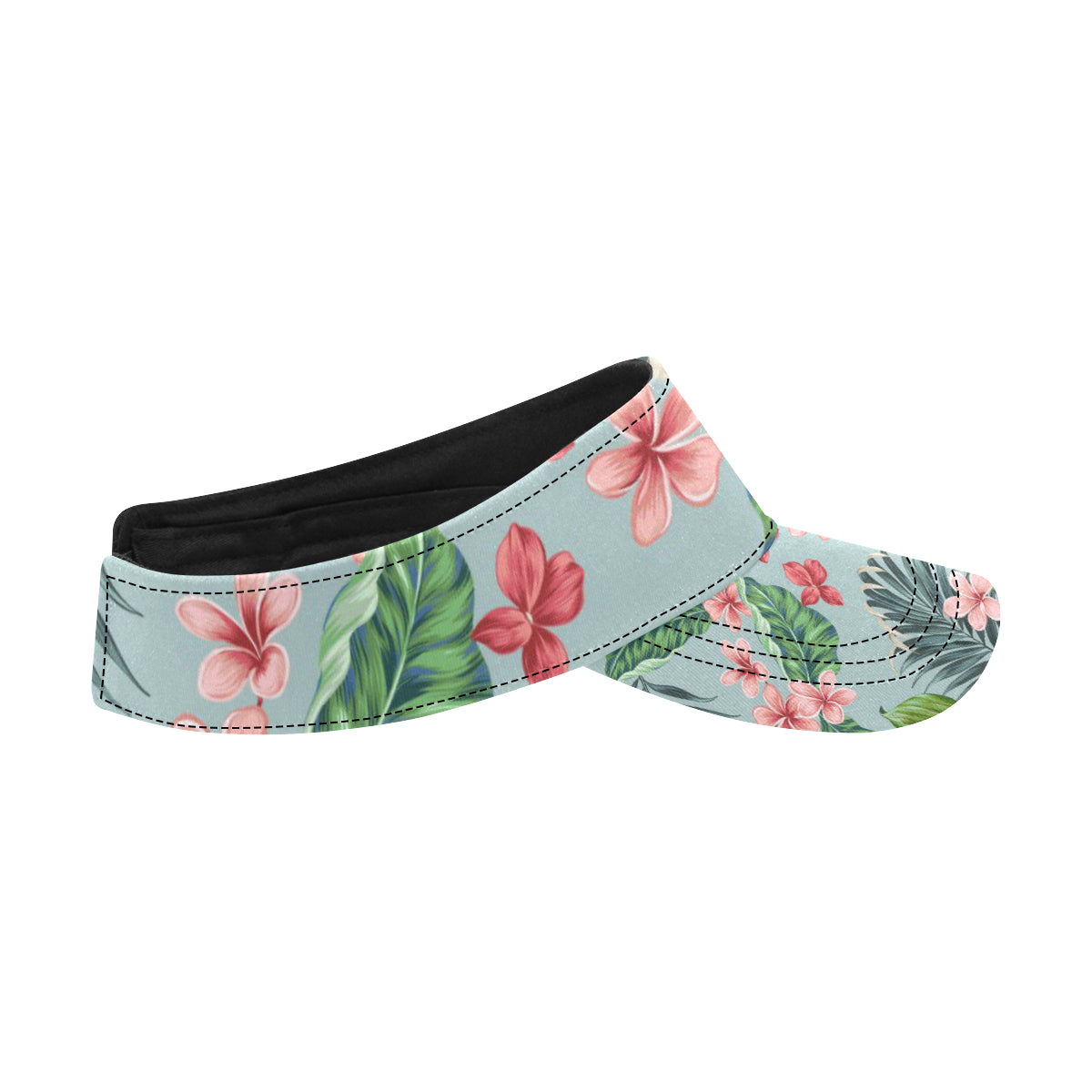 Plumeria Pattern Print Design PM027 Unisex Sun Visor