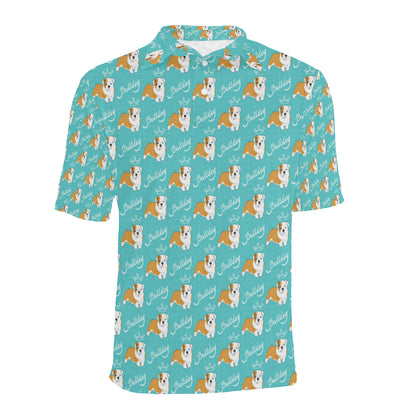Bulldogs Pattern Print Design 05 Men Polo Shirt