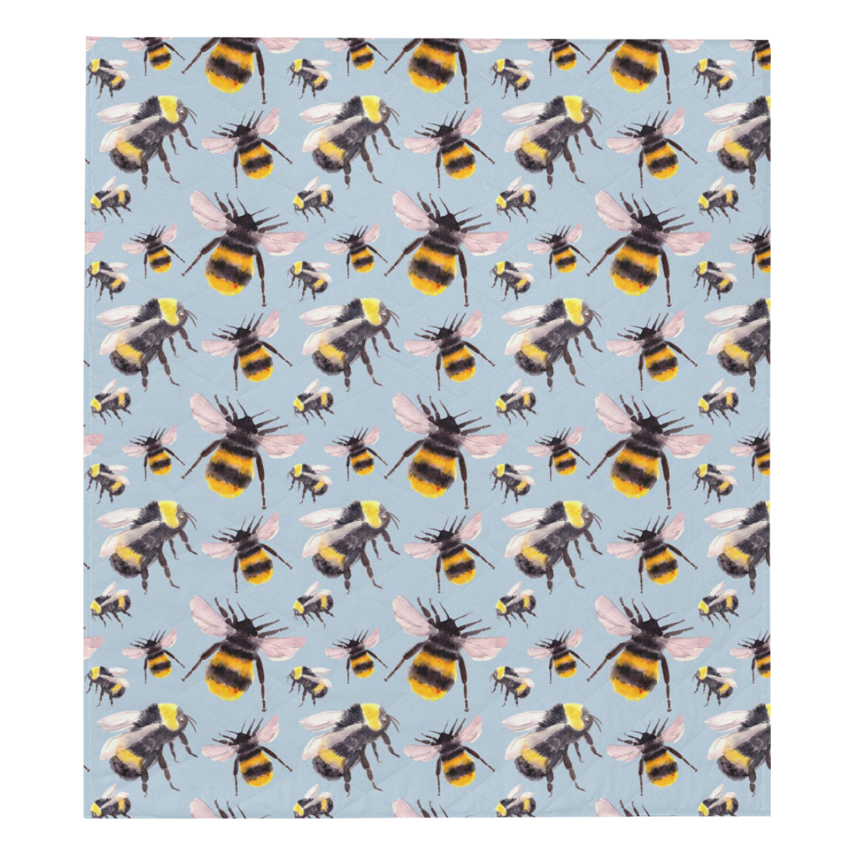 Bee Pattern Print Design BEE08 Premium Quilt
