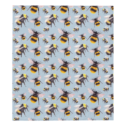 Bee Pattern Print Design BEE08 Premium Quilt