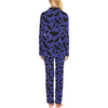 Bat Halloween Pattern Print Design 02 Women's Long Pajama Set