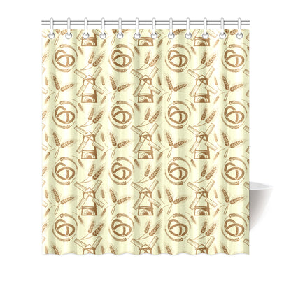 Agricultural Windmills Print Design 03 Shower Curtain
