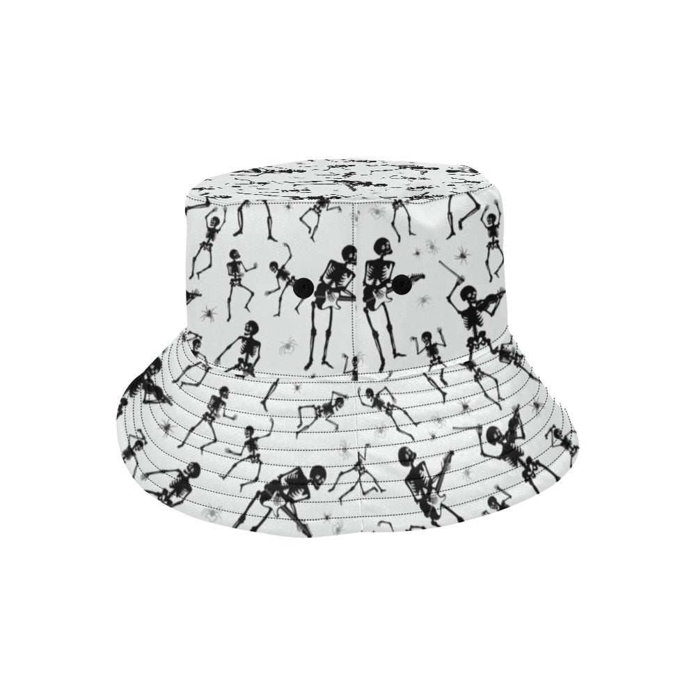 Skeleton Music Player Print Design LKS303 Unisex Bucket Hat