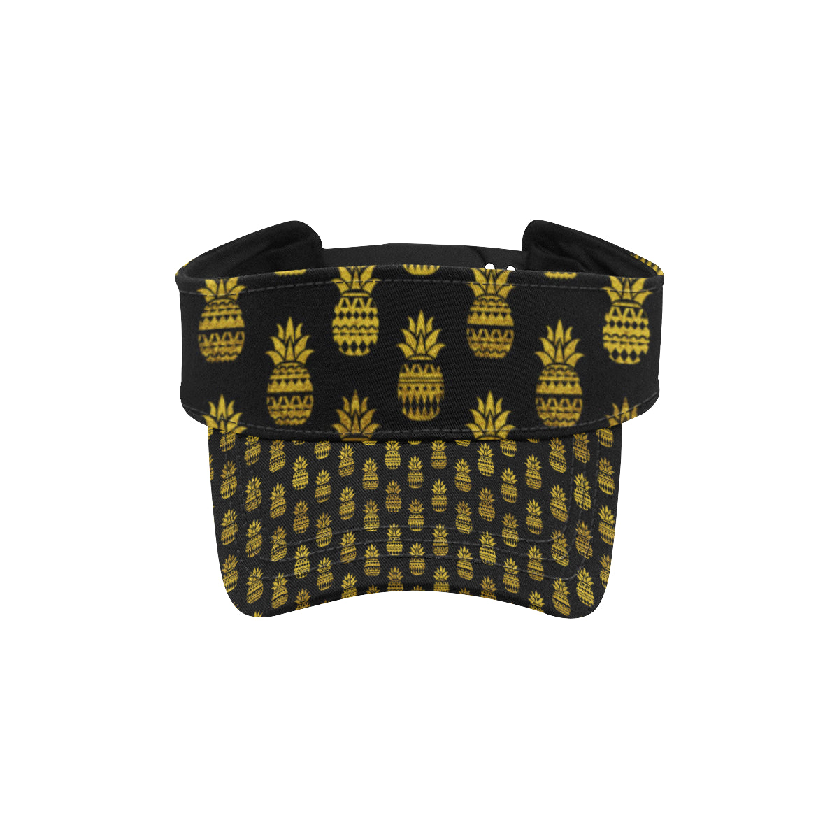 Pineapple Gold Tribal Style Print Unisex Sun Visor