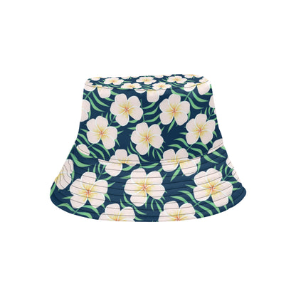 Pink Plumeria Pattern Print Design PM016 Unisex Bucket Hat