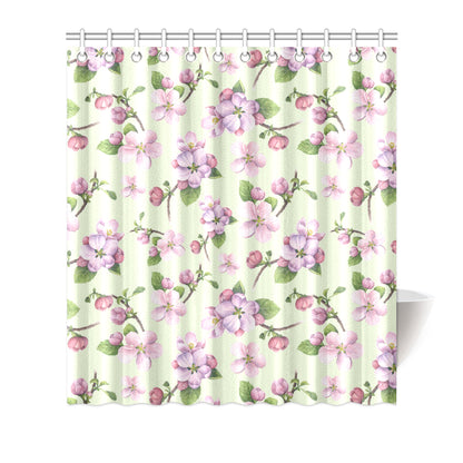 Apple blossom Pattern Print Design AB05 Shower Curtain