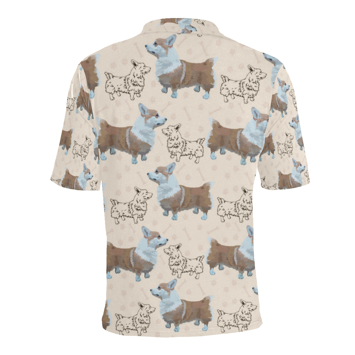 Pembroke Welsh Corgis Pattern Print Design A03 Men Polo Shirt