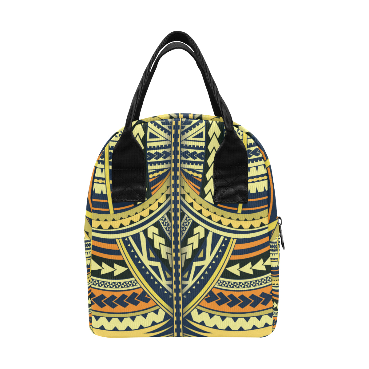 Polynesian Tattoo Print Insulated Lunch Bag