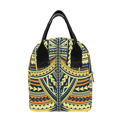 Polynesian Tattoo Print Insulated Lunch Bag