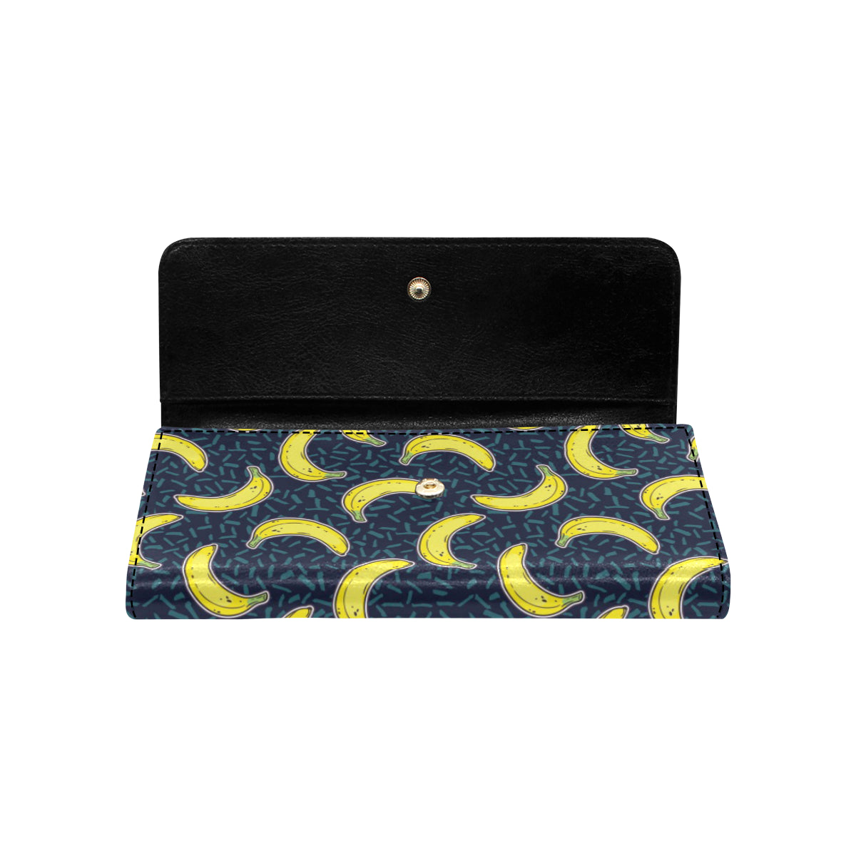 Banana Pattern Print Design BA09 Women's Trifold Wallet