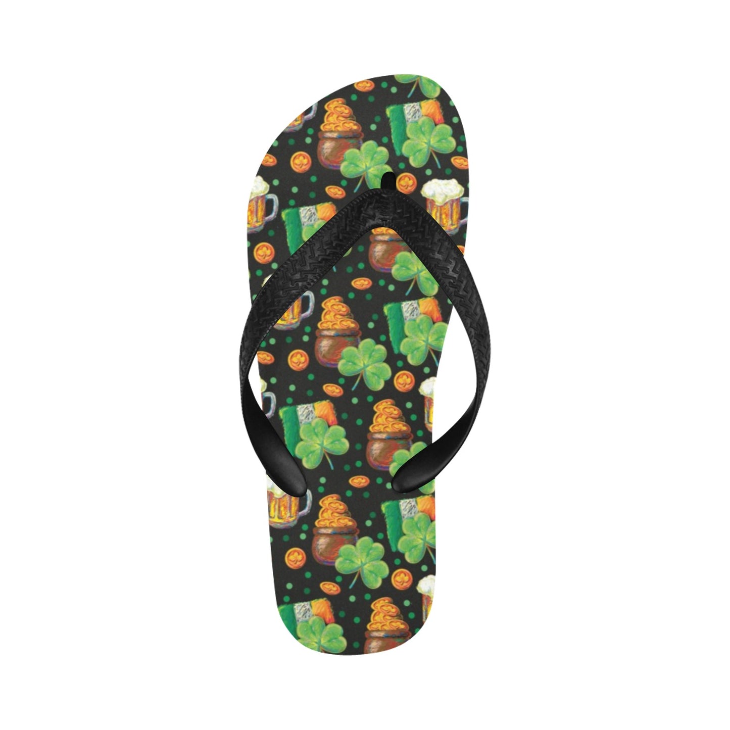 St Patricks Day Print Design LKS303 Flip Flops