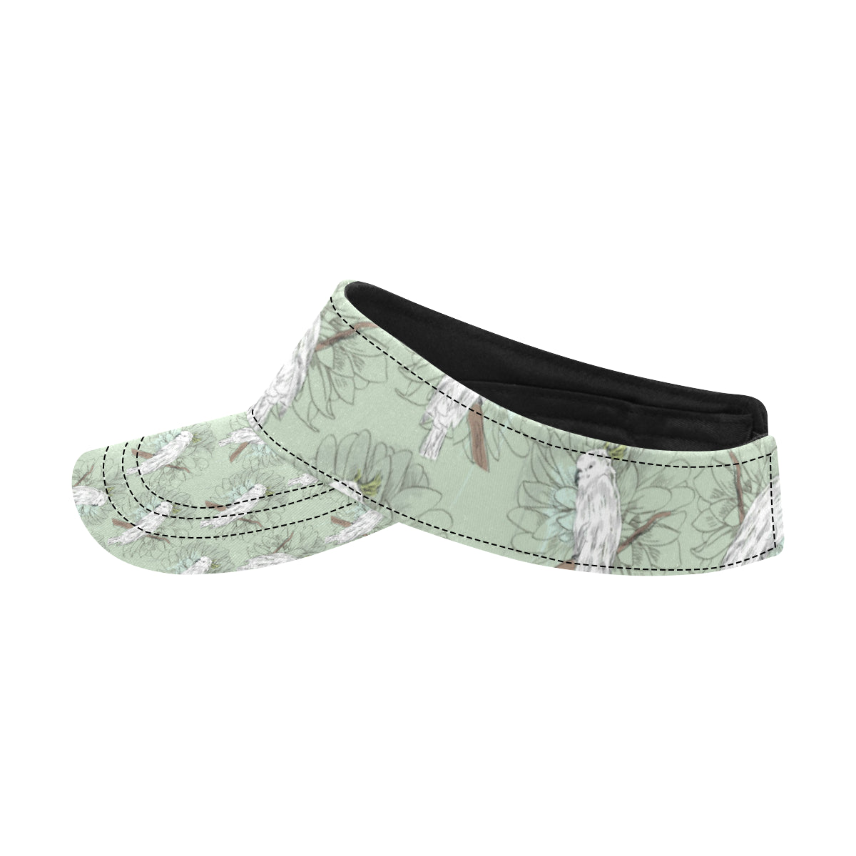Cockatiel Pattern Print Design 01 Unisex Sun Visor