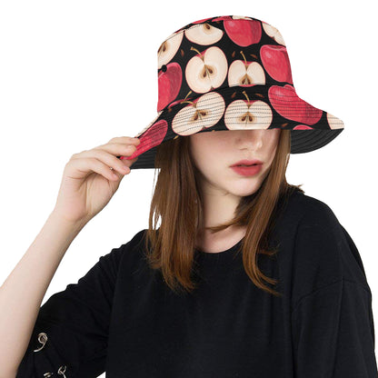 Apple Pattern Print Design AP02 Unisex Bucket Hat