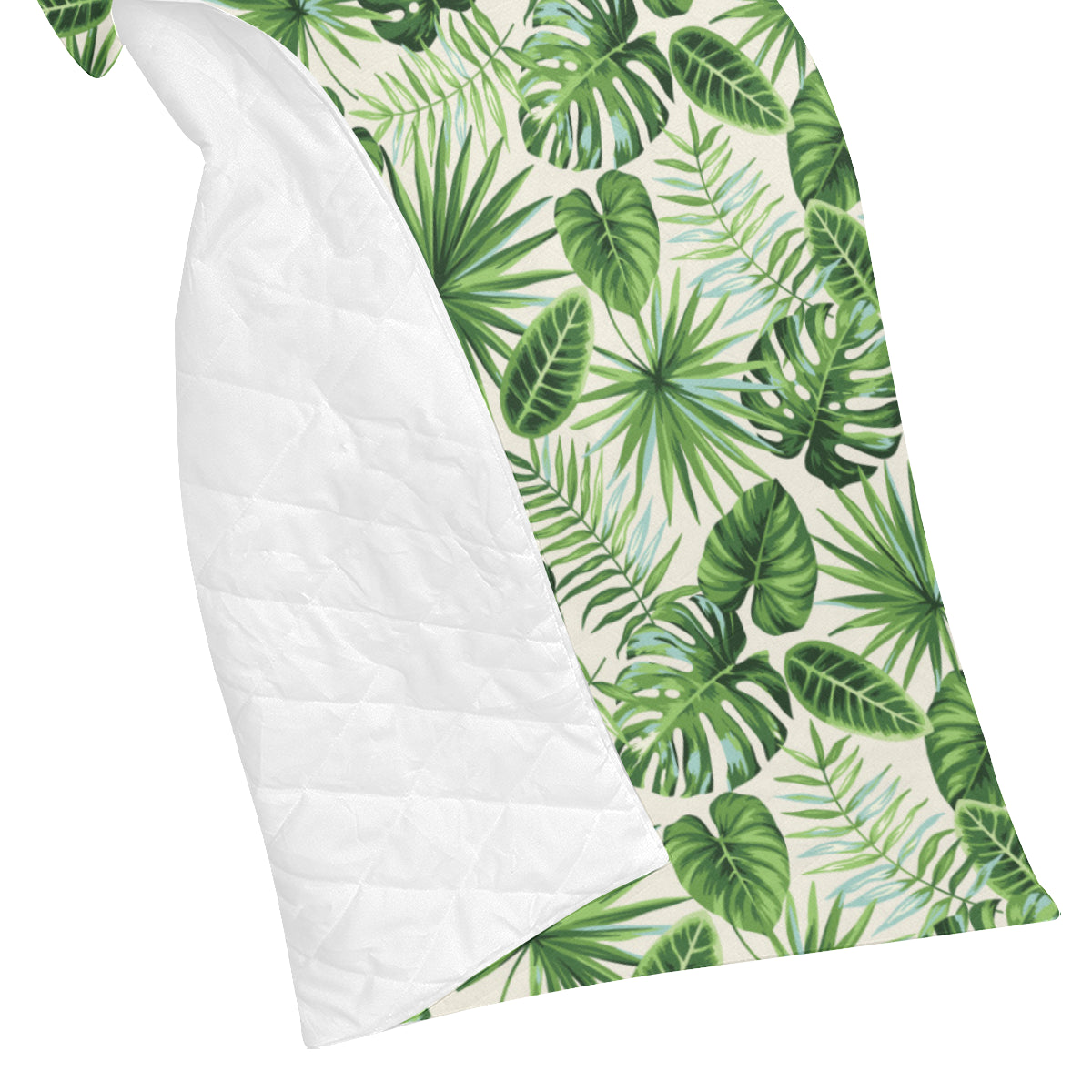 Palm Leaf Pattern Print Design A01 Premium Quilt