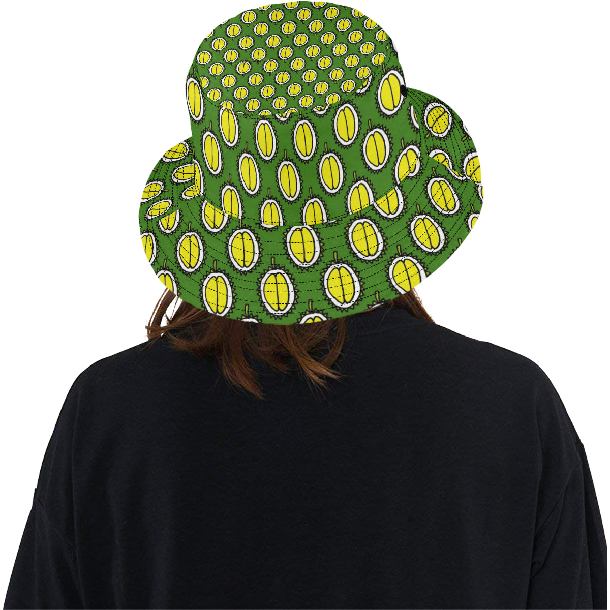 Durian Pattern Print Design DR01 Unisex Bucket Hat