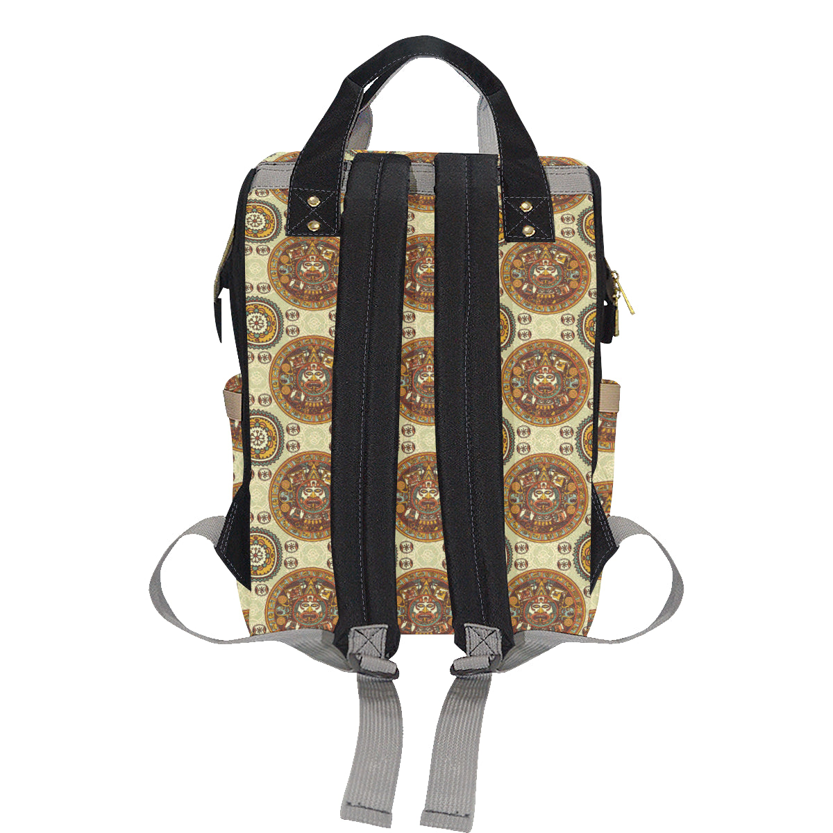 Calendar Aztec Themed Print Pattern Diaper Bag Backpack