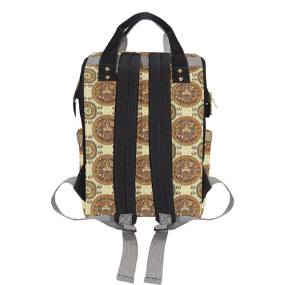 Calendar Aztec Themed Print Pattern Diaper Bag Backpack