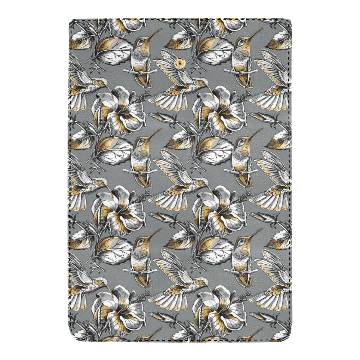 Hummingbird Pattern Print Design 02 Women's Trifold Wallet