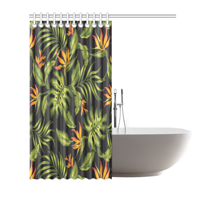 Bird Of Paradise Pattern Print Design BOP013 Shower Curtain