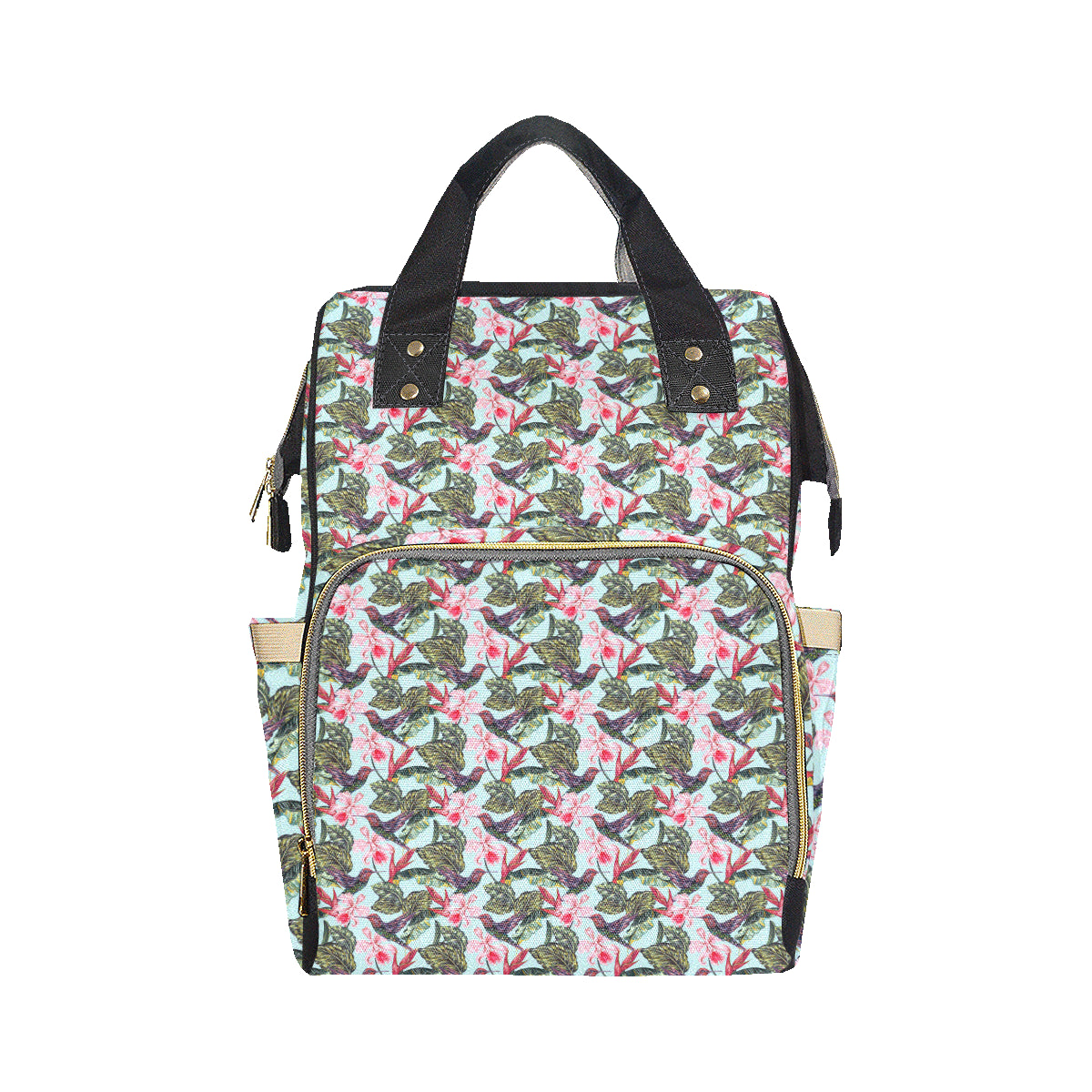 Hummingbird Cute Themed Print Diaper Bag Backpack