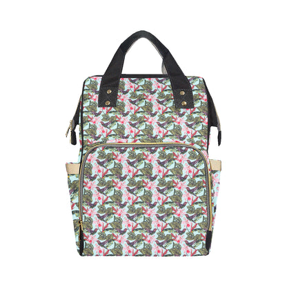 Hummingbird Cute Themed Print Diaper Bag Backpack