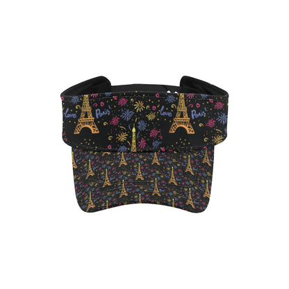 Eiffel Tower Love Paris Print Unisex Sun Visor