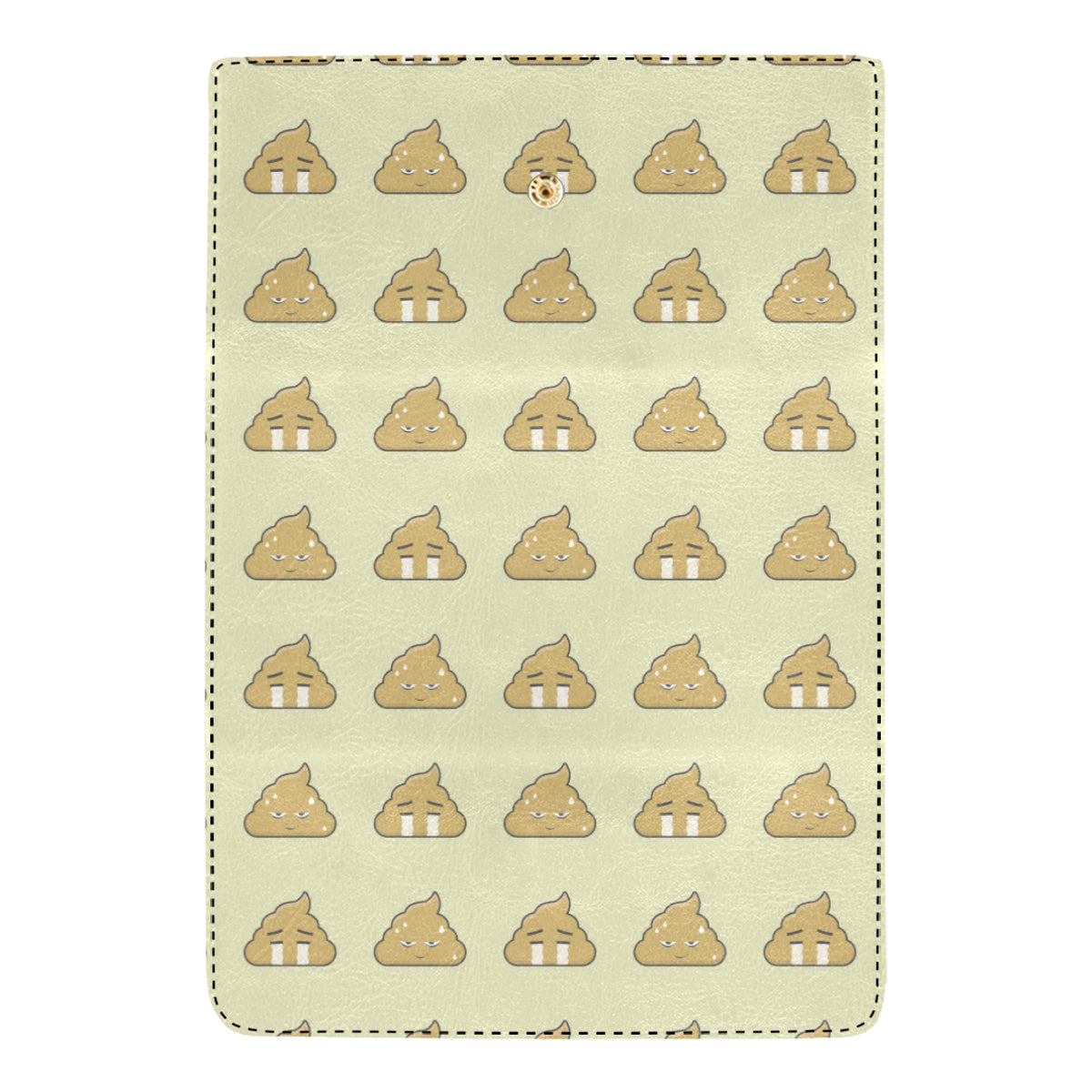 Poop Emoji Pattern Print Design A04 Women's Trifold Wallet
