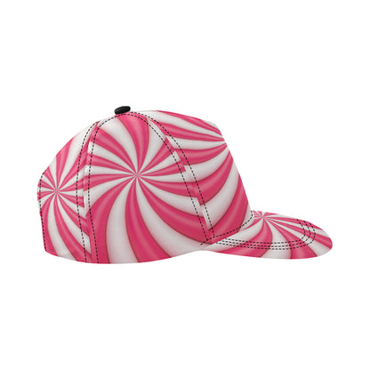 Vortex Twist Swirl Candy Print Snapback Cap