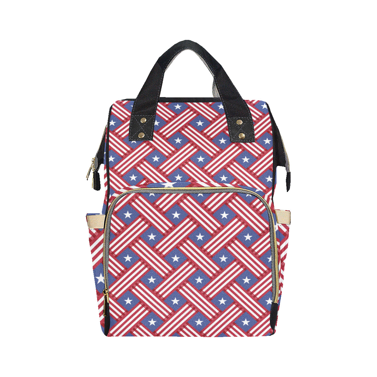 American flag Pattern Diaper Bag Backpack
