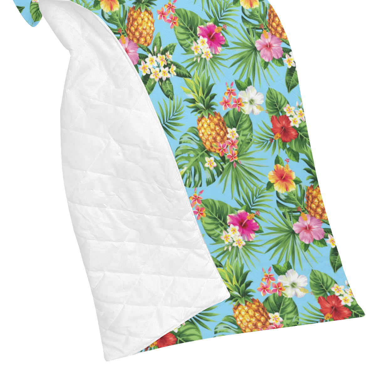 Pineapple Hawaiian flower Tropical Premium Quilt