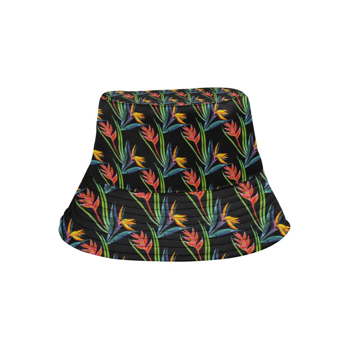 Heliconia Pattern Print Design HL04 Unisex Bucket Hat