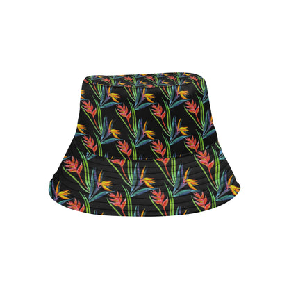 Heliconia Pattern Print Design HL04 Unisex Bucket Hat