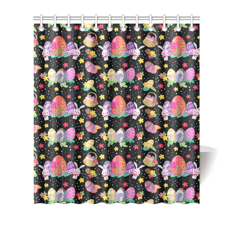 Easter Eggs Pattern Print Design RB06 Shower Curtain