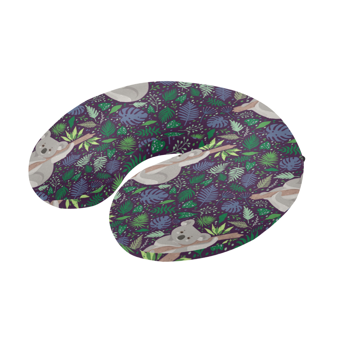 Koala Pattern Print Design 06 U-Shaped Travel Neck Pillow
