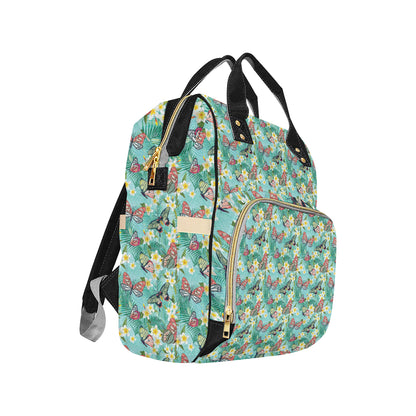 Butterfly Pattern Print Design 09 Diaper Bag Backpack