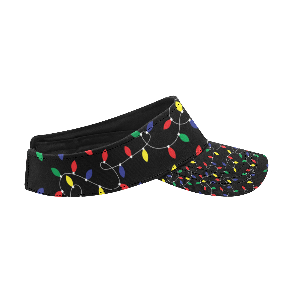 Christmas Light Pattern Print Design 04 Unisex Sun Visor