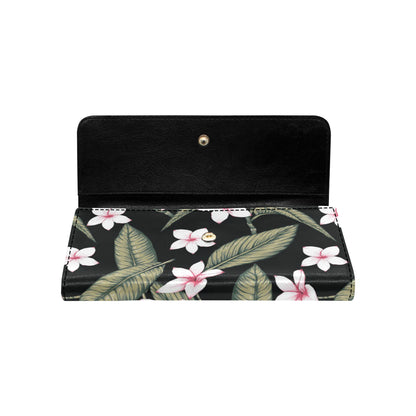 Plumeria Pattern Print Design PM021 Women's Trifold Wallet