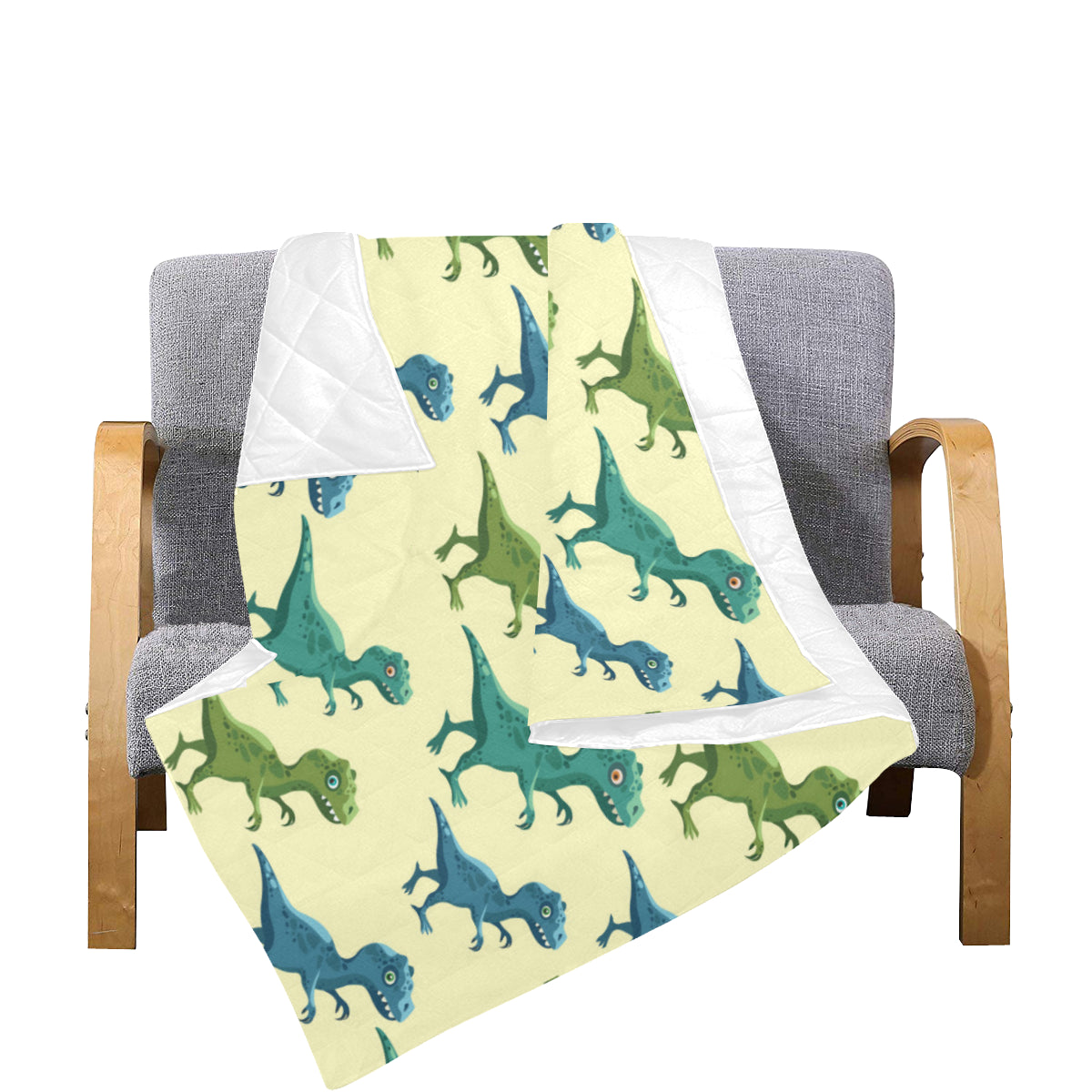 T Rex Pattern Print Design A04 Premium Quilt