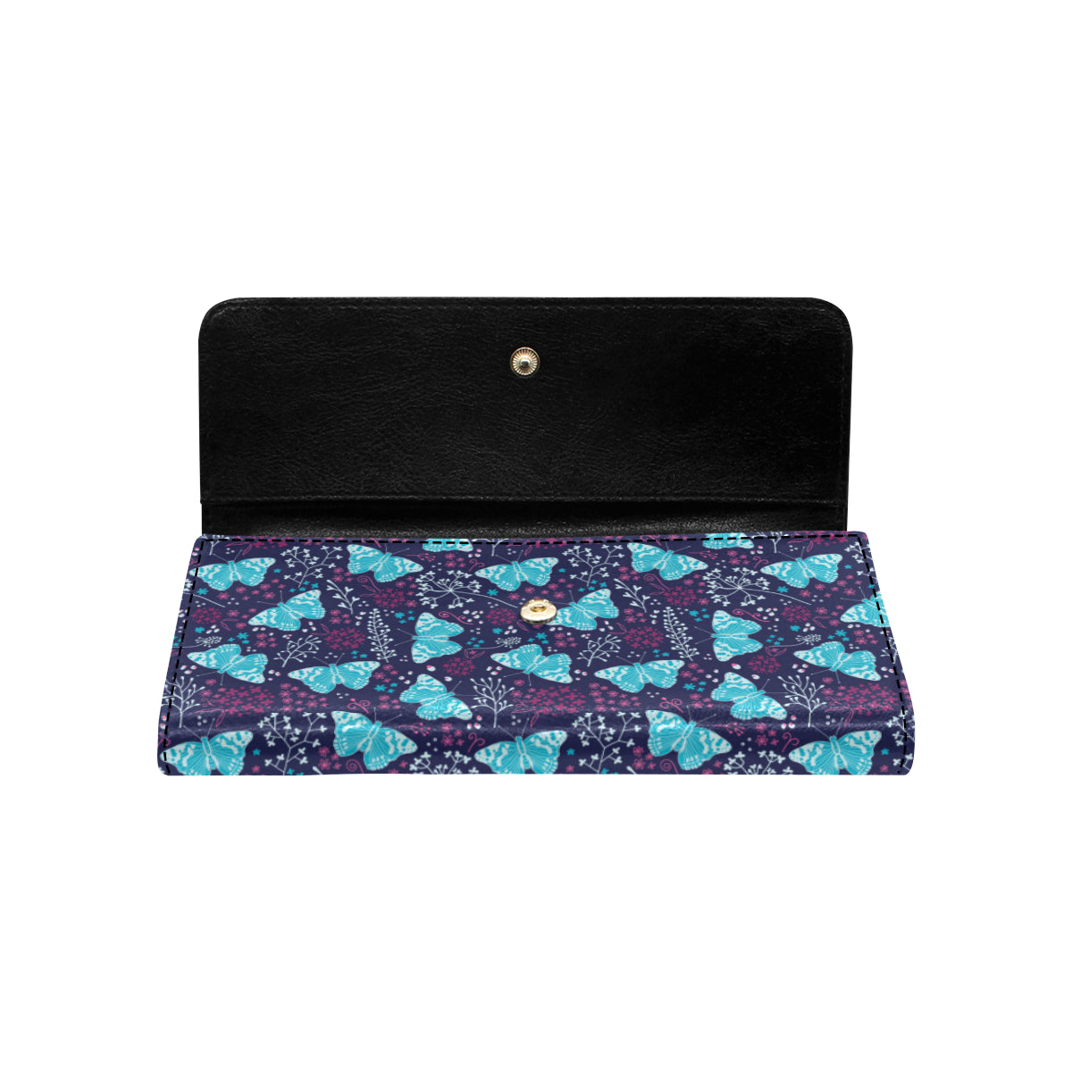 Butterfly Pattern Print Design 011 Women's Trifold Wallet