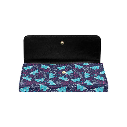 Butterfly Pattern Print Design 011 Women's Trifold Wallet