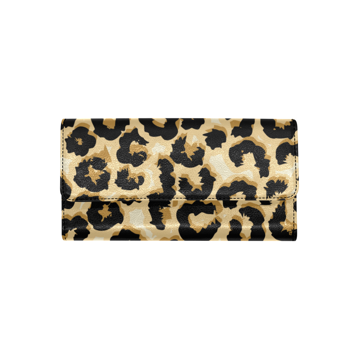 Jaguar Skin Pattern Print Design 02 Women's Trifold Wallet