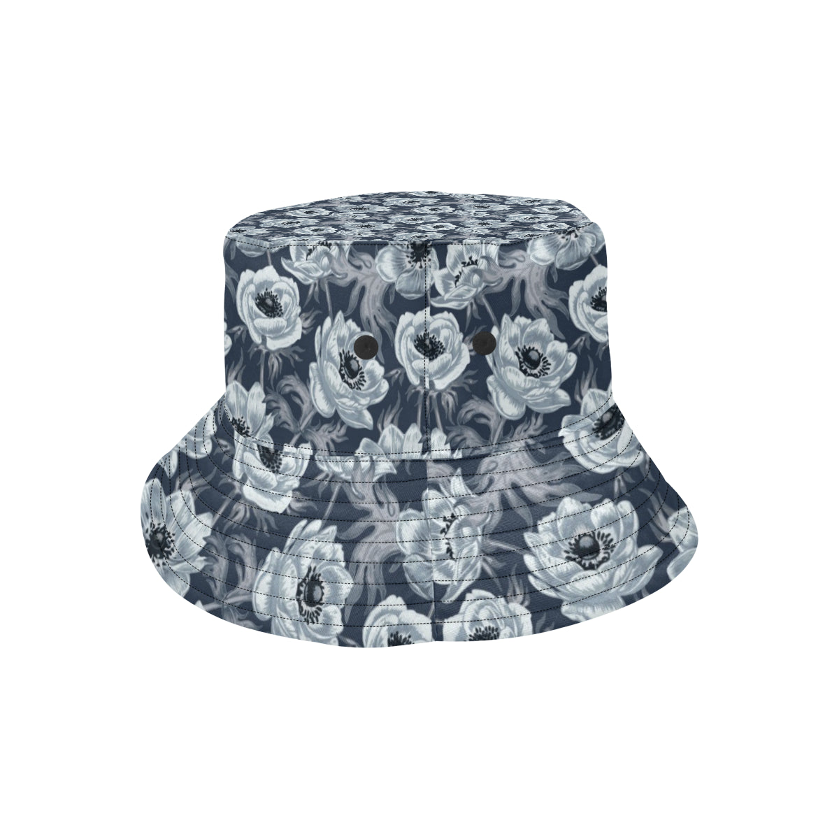 Anemone Pattern Print Design AM09 Unisex Bucket Hat