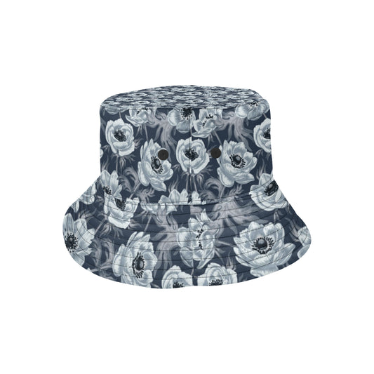Anemone Pattern Print Design AM09 Unisex Bucket Hat