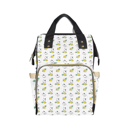 Bull Terriers Pattern Print Design 05 Diaper Bag Backpack