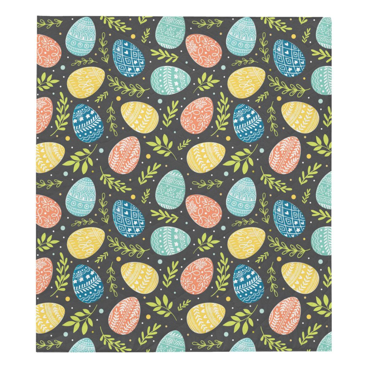 Easter Eggs Pattern Print Design RB01 Premium Quilt