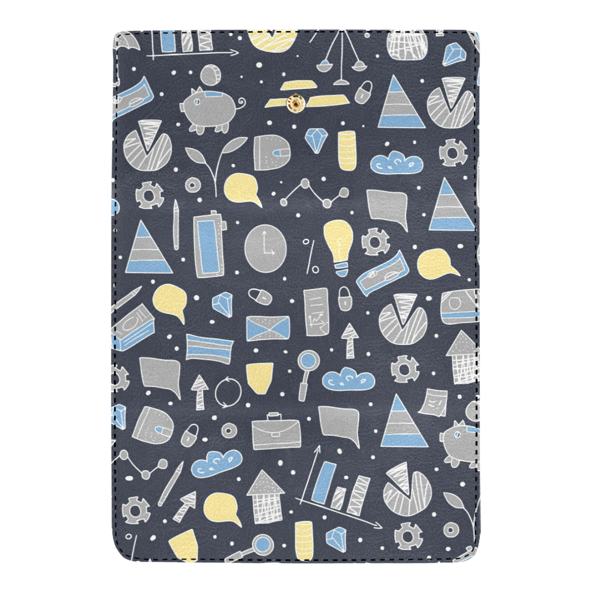 Accounting Financial Pattern Print Design 04 Women's Trifold Wallet