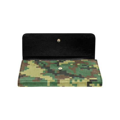 ACU Army Digital Pattern Print Design 02 Women's Trifold Wallet