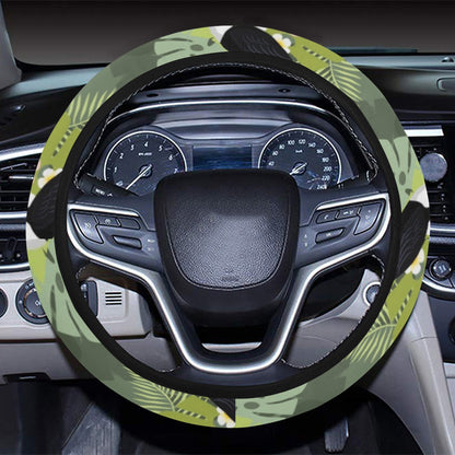 Toucan Print Design LKS304 Steering Wheel Cover with Elastic Edge