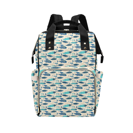 Tuna Fish Print Design LKS302 Diaper Bag Backpack